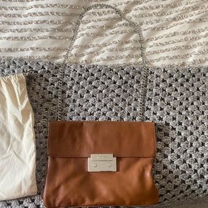 Michael Kors Camel Oversized Clutch